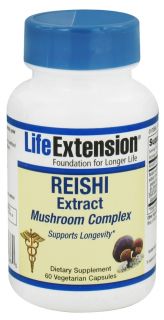 Life Extension   Reishi Extract Mushroom Complex   60 Vegetarian Capsules