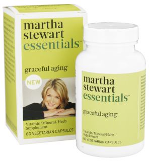 Martha Stewart Essentials   Graceful Aging Vitamin Supplement   60 Vegetarian Capsules LUCKY PRICE