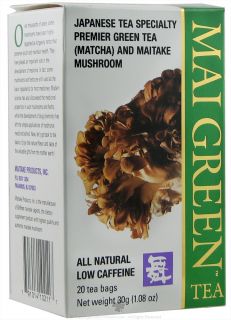 Mushroom Wisdom   Mai Green Tea   20 Tea Bags Formerly Maitake Products