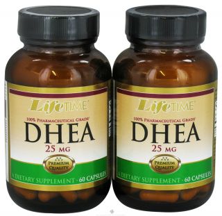 LifeTime Vitamins   DHEA (60+60) Twin Pack 25 mg.   120 Capsules