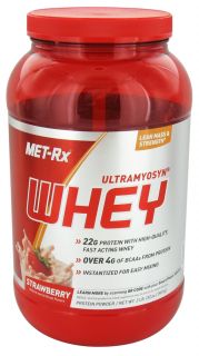 MET Rx   Ultramyosyn Whey Strawberry   2 lbs.