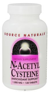 Source Naturals   N Acetyl Cysteine 1000 mg.   120 Tablets