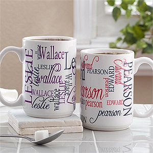Personalized Large Coffee Mugs   My Name
