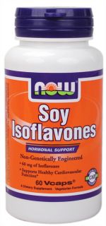 NOW Foods   Soy Isoflavones Non GE 150 mg.   60 Vegetarian Capsules
