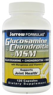 Jarrow Formulas   Glucosamine + Chondroitin + MSM   120 Capsules