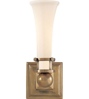 Studio Luxe 1 Light Bathroom Vanity Lights in Hand Rubbed Antique Brass SC2109HAB WG