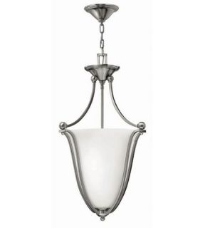 Bolla 3 Light Foyer Pendants in Brushed Nickel 4663BN