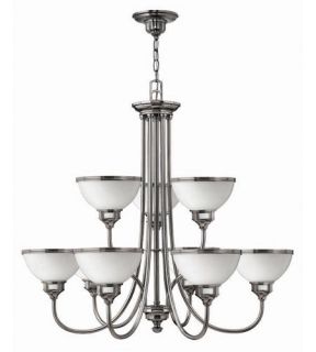 Carina 9 Light Chandeliers in Polished Antique Nickel 4678PL