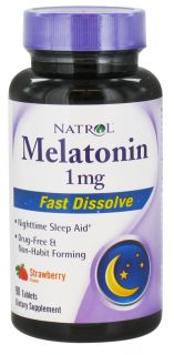 Natrol   Melatonin Fast Dissolve 1 mg.   90 Tablet(s)