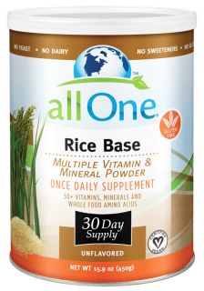All One   Rice Base Multiple Vitamin and Mineral Powder   15.9 oz.