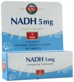 Kal   NADH Energizing Coenzyme 5 mg.   30 Tablets