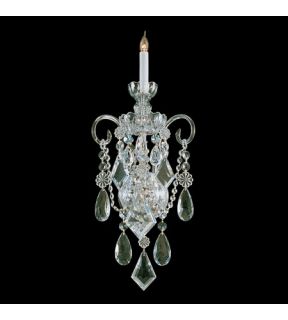 Traditional Crystal 1 Light Wall Sconces in Polished Brass 1041 PB CL MWP
