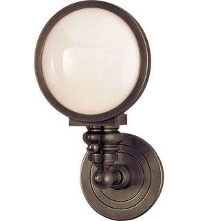 E.F. Chapman Boston 1 Light Bathroom Vanity Lights in Bronze With Wax SL2935BZ WG