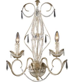 Madison 2 Light Wall Sconces in Silver Leaf 3731/2