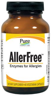 Pure Essence Labs   AllerFree Enzymes For Allergies   45 Vegetarian Capsules