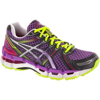 ASICS GEL Kayano 19 ASICS Womens Running Shoes Purple/Lightning/Flash Yellow