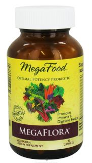 MegaFood   DailyFoods MegaFlora Optimal Potency Probiotic   90 Vegetarian Capsules