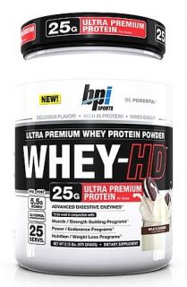 BPI Sports   Whey HD Ultra Premium Whey Protein Powder Milk & Cookies   2.31 lbs.