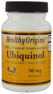 Healthy Origins   Ubiquinol Kaneka QH 50 mg.   60 Softgels
