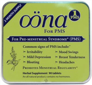 Oona   PMS 1 Pre Menstrual Syndrome   90 Tablets