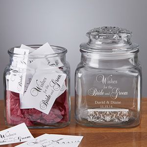 Wedding Wishes Personalized Keepsake Jar