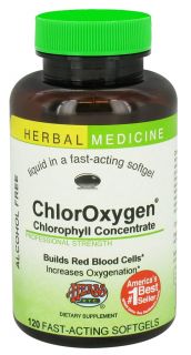 Herbs Etc   ChlorOxygen Chlorophyll Concentrate Professional Strength Alcohol Free   120 Softgels
