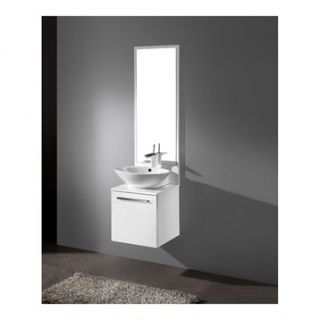 Madeli Alassio 18 Bathroom Vanity   Glossy White