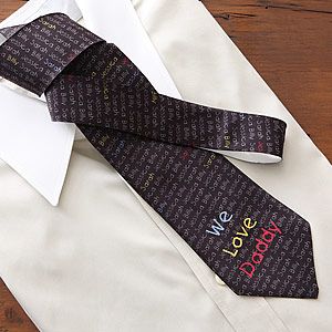 My Little One Personalized Neck Tie for Fathers