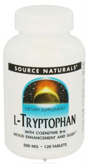 Source Naturals   L Tryptophan With Coenzyme B 6 500 mg.   120 Tablets