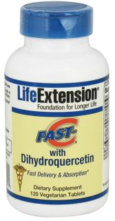 Life Extension   Fast C with Dihydroquercetin   120 Vegetarian Tablets