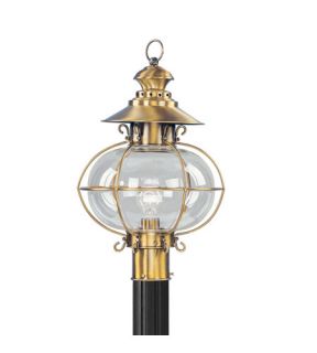 Harbor 1 Light Post Lights & Accessories in Flemish Brass 2226 22