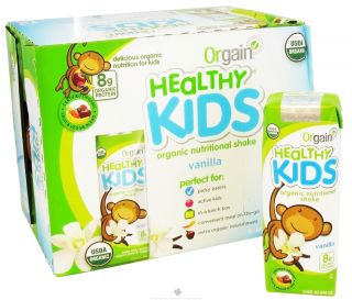 Orgain   Healthy Kids Organic Ready To Drink Meal Replacement Vanilla   12 Pack LUCKY DEAL