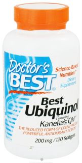 Doctors Best   Best Ubiquinol featuring Kanekas QH 200 mg.   120 Softgels