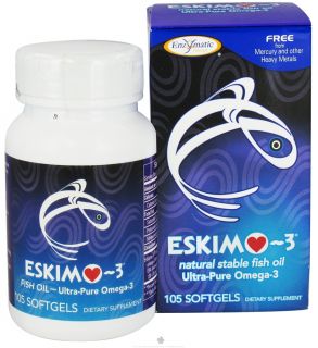 Enzymatic Therapy   Eskimo 3 Fish Oil 500 mg   105 Softgels