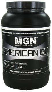Muscle Gauge Nutrition   American Iso Whey Protein Cinnamon Bun   2 lbs.