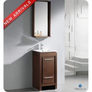Fresca Allier 16 Wenge Brown Modern Bathroom Vanity with Mirror