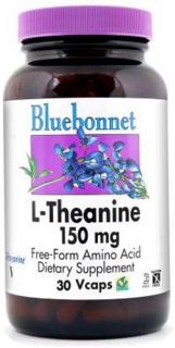 Bluebonnet Nutrition   L Theanine 150 mg.   30 Vegetarian Capsules