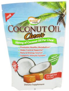 Healthy Natural Systems   Healthy Delights Coconut Oil Chews 500 mg.   30 Soft Chews