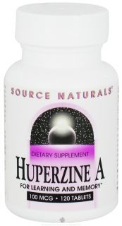Source Naturals   Huperzine A For Learning And Memory 100 mcg.   120 Tablet(s)