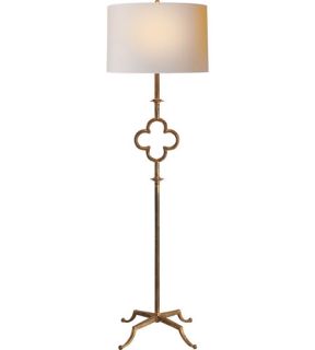 Suzanne Kasler Quatrefoil 2 Light Floor Lamps in Gilded Iron With Wax SK1500GI L