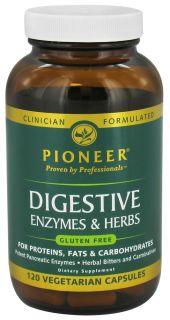 Pioneer   Digestive Enzymes & Herbs   120 Vegetarian Capsules