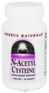 Source Naturals   N Acetyl Cysteine 1000 mg.   30 Tablets (Formerly Nac)