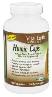 Vital Earth   Humic Caps 600 mg.   120 Capsules