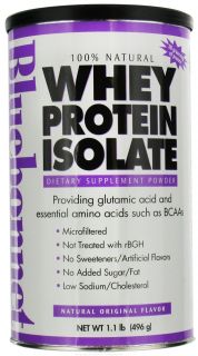 Bluebonnet Nutrition   100% Natural Whey Protein Isolate Powder Natural Original Flavor   1.1 lbs.