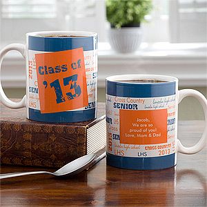 Personalized Graduation Coffee Mugs   School Spirit