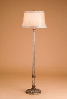 Melrose 1 Light Floor Lamps in Antique Silver Leaf 8004