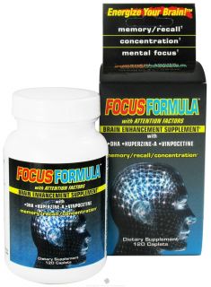 Windmill Health Products   Focus Formula Brain Enhancement Supplement   120 Caplets