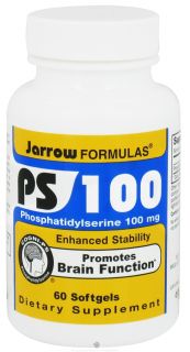 Jarrow Formulas   PS 100 Phosphatidylserine 100 mg.   60 Softgels