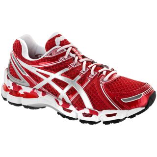 ASICS GEL Kayano 19 ASICS Womens Running Shoes Hot Red/White/Silver