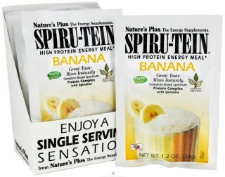 Natures Plus   Spiru Tein High Protein Energy Meal Banana   1 Packet